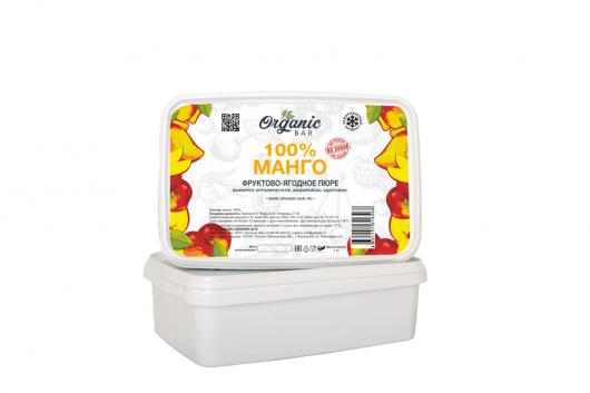 Пюре Organic-bar манго 0,2 кг замороженное