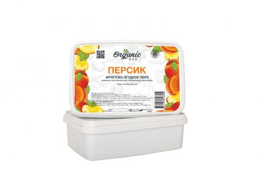 Пюре Organic-bar персик 0,2 кг замороженное